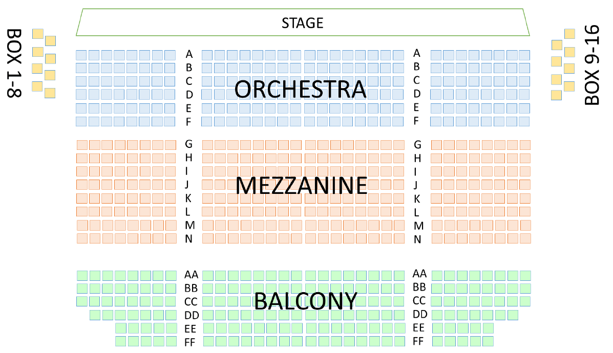 Looking Glass Theater Seating Chart